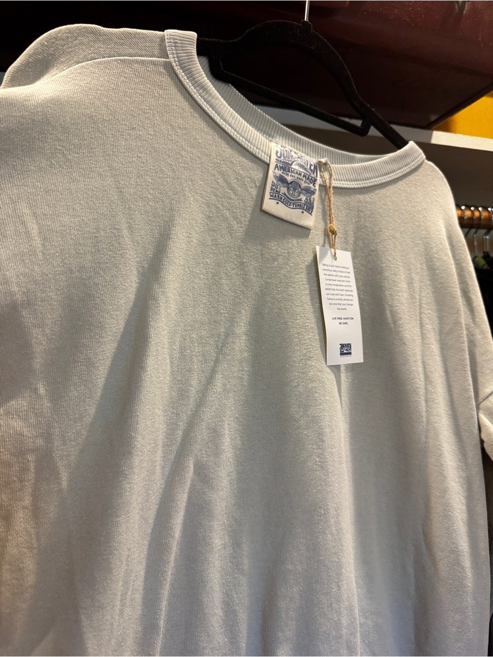 Jungmaven Light Gray Crewneck Sweatshirt - Picture 2 of 3